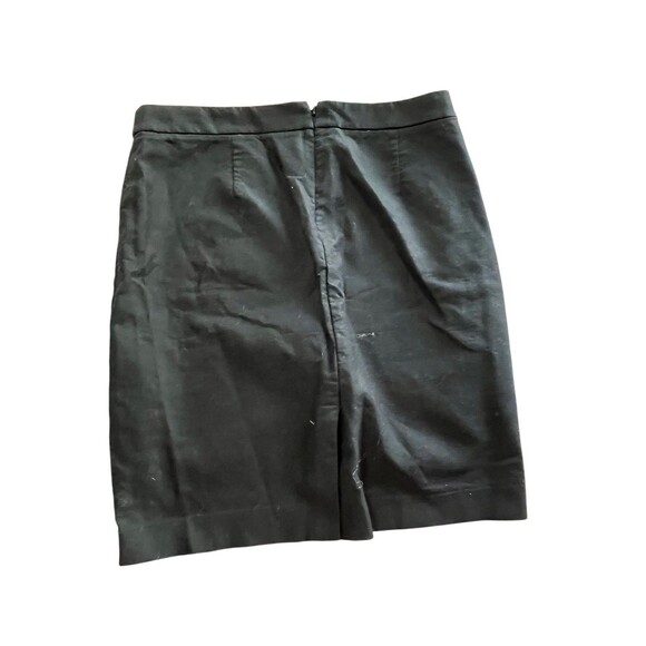J By J Crew Black Cotton Straight Pencil Skirt Size 10 - Picture 2 of 6